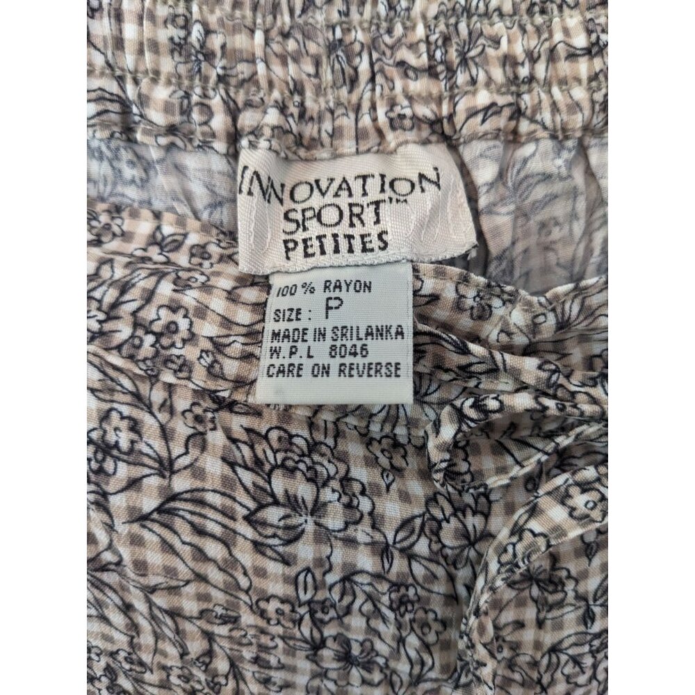 Innovation Sport Petites Pull On Drawstring Floral Pants - P - Picture 4 of 11